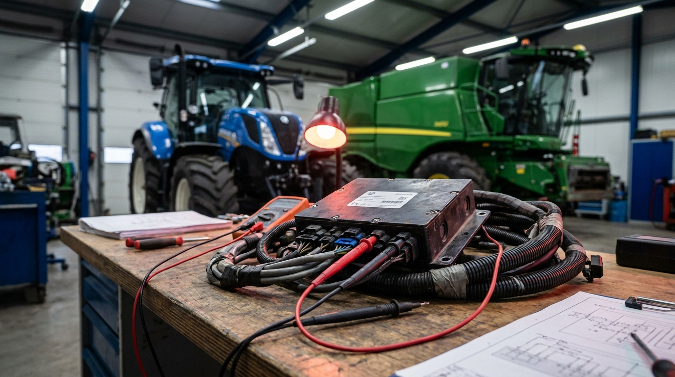 Naprawa sterownika New Holland - moduł AdBlue/SCR podczas diagnostyki